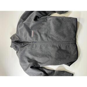 Vintage Chaps Ralph Lauren Grey Full-Zip Fleece Jacket Large